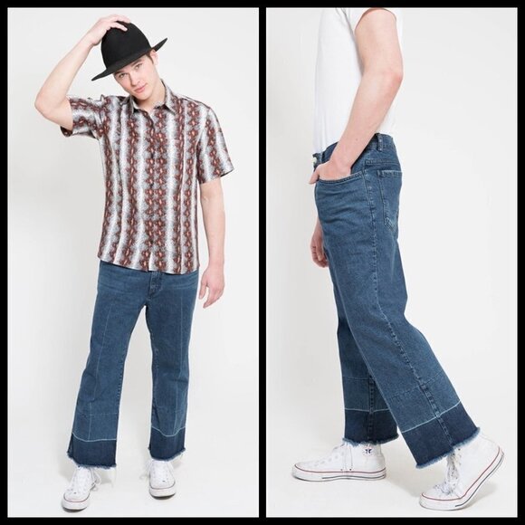 RACHEL COMEY Men's Classic Indigo Legion Pant Cropped Released Hem ~ Medium NWT - Picture 1 of 16